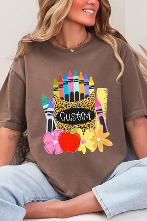 Personalized Teaching In Full Color Comfort Colors Adult Ring-Spun Cotton Tee *Enter Your Name - Wholesale Accessory Market