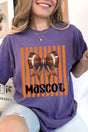 Personalized Orange Varsity Bow Comfort Colors Adult Ring-Spun Cotton Tee *Enter Mascot Name - Wholesale Accessory Market