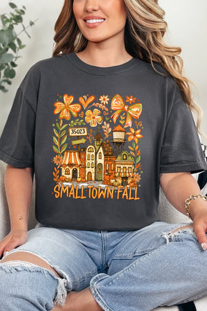 Personalized Small Town Fall Comfort Colors Adult Ring-Spun Cotton Tee *Enter Zip Code - Wholesale Accessory Market