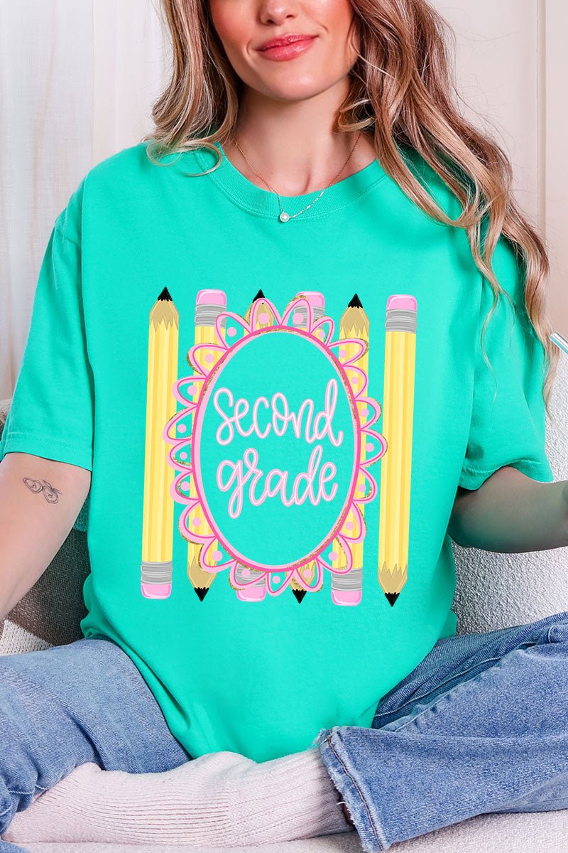 Pencil Perfect: Grade School Collection Comfort Colors Adult Ring-Spun Cotton Tee *Choose Your Grade - Wholesale Accessory Market