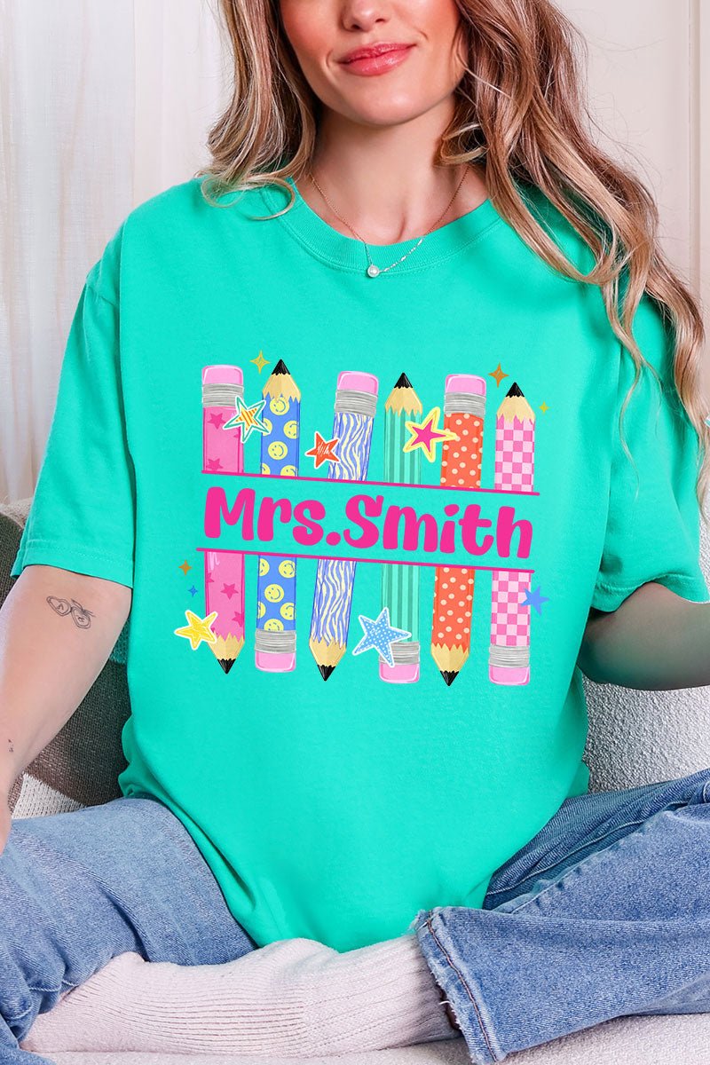 Personalized Pencil Party Comfort Colors Adult Ring-Spun Cotton Tee - Wholesale Accessory Market