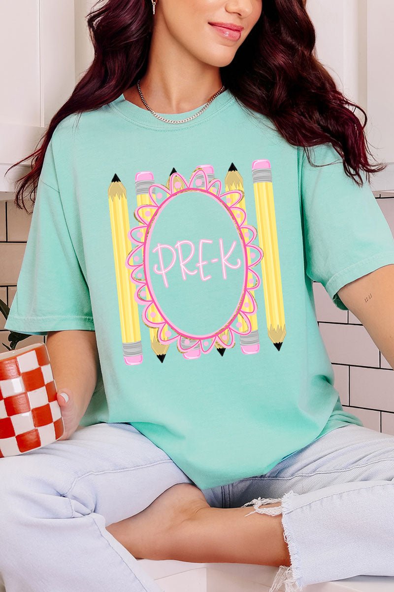 Pencil Perfect: Grade School Collection Comfort Colors Adult Ring-Spun Cotton Tee *Choose Your Grade - Wholesale Accessory Market