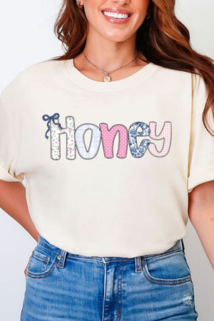 Gingham Garden Custom Name Comfort Colors Adult Ring - Spun Cotton Tee *Personalize Your Name - Wholesale Accessory Market
