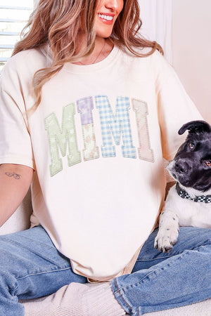 Personalized Soft Stitch Mom Name Comfort Colors Adult Ring - Spun Cotton Tee *Choose Your Name - Wholesale Accessory Market