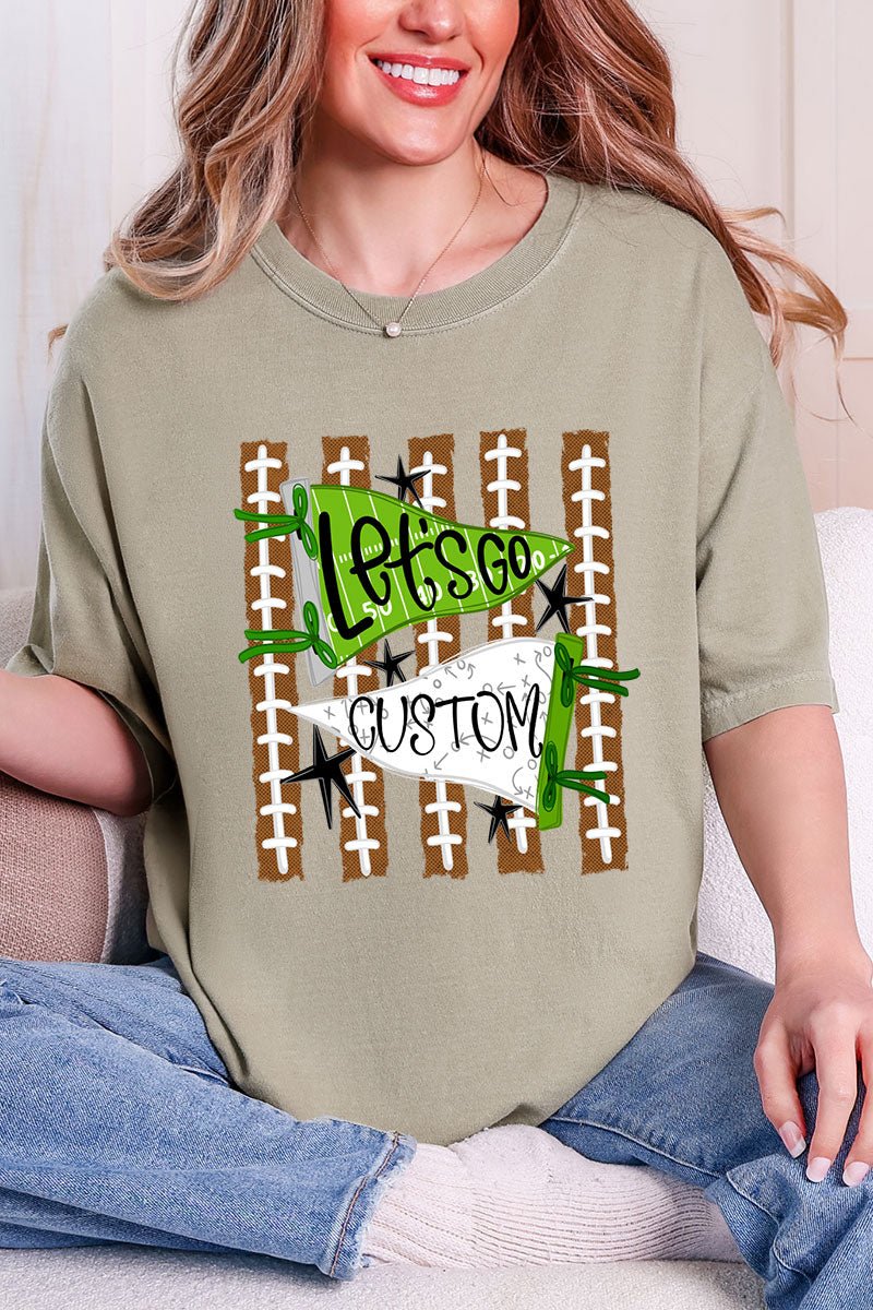 Personalized Touchdown Cheers Comfort Colors Adult Ring-Spun Cotton Tee *Enter Custom Text - Wholesale Accessory Market