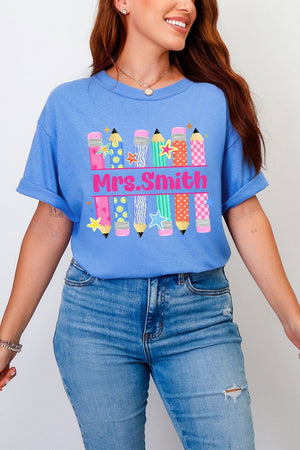 Personalized Pencil Party Comfort Colors Adult Ring-Spun Cotton Tee - Wholesale Accessory Market