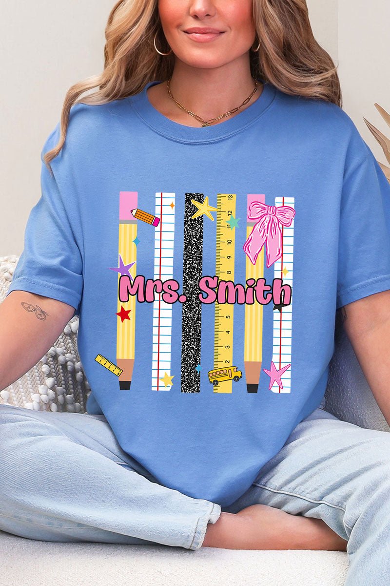 Personalized Teachers Rule Comfort Colors Adult Ring-Spun Cotton Tee - Wholesale Accessory Market