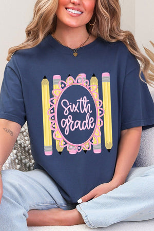 Pencil Perfect: Grade School Collection Comfort Colors Adult Ring-Spun Cotton Tee *Choose Your Grade - Wholesale Accessory Market