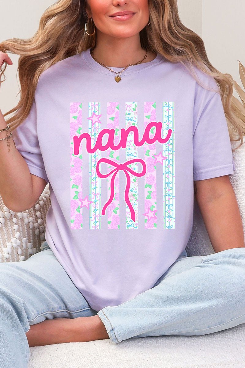 Personalized Bow - tiful Garden Comfort Colors Adult Ring - Spun Cotton Tee *Choose Your Name - Wholesale Accessory Market