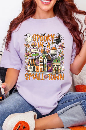 Personalized Spooky In A Small Town Comfort Colors Adult Ring-Spun Cotton Tee *Enter Zip Code - Wholesale Accessory Market