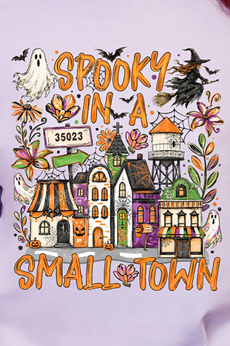 Personalized Spooky In A Small Town Comfort Colors Adult Ring-Spun Cotton Tee *Enter Zip Code - Wholesale Accessory Market