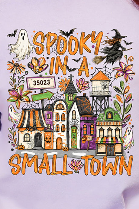 Personalized Spooky In A Small Town Comfort Colors Adult Ring-Spun Cotton Tee *Enter Zip Code - Wholesale Accessory Market