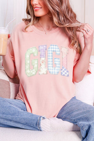 Personalized Soft Stitch Mom Name Comfort Colors Adult Ring - Spun Cotton Tee *Choose Your Name - Wholesale Accessory Market