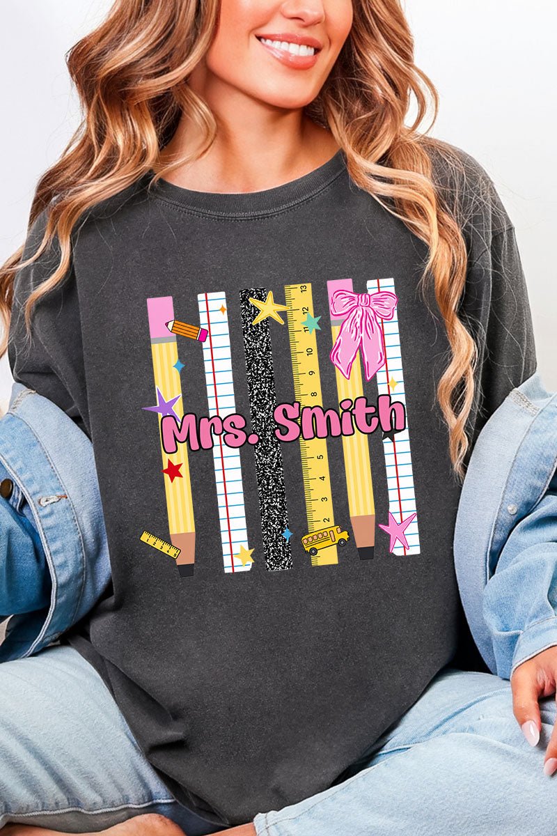 Personalized Teachers Rule Comfort Colors Adult Ring-Spun Cotton Tee - Wholesale Accessory Market
