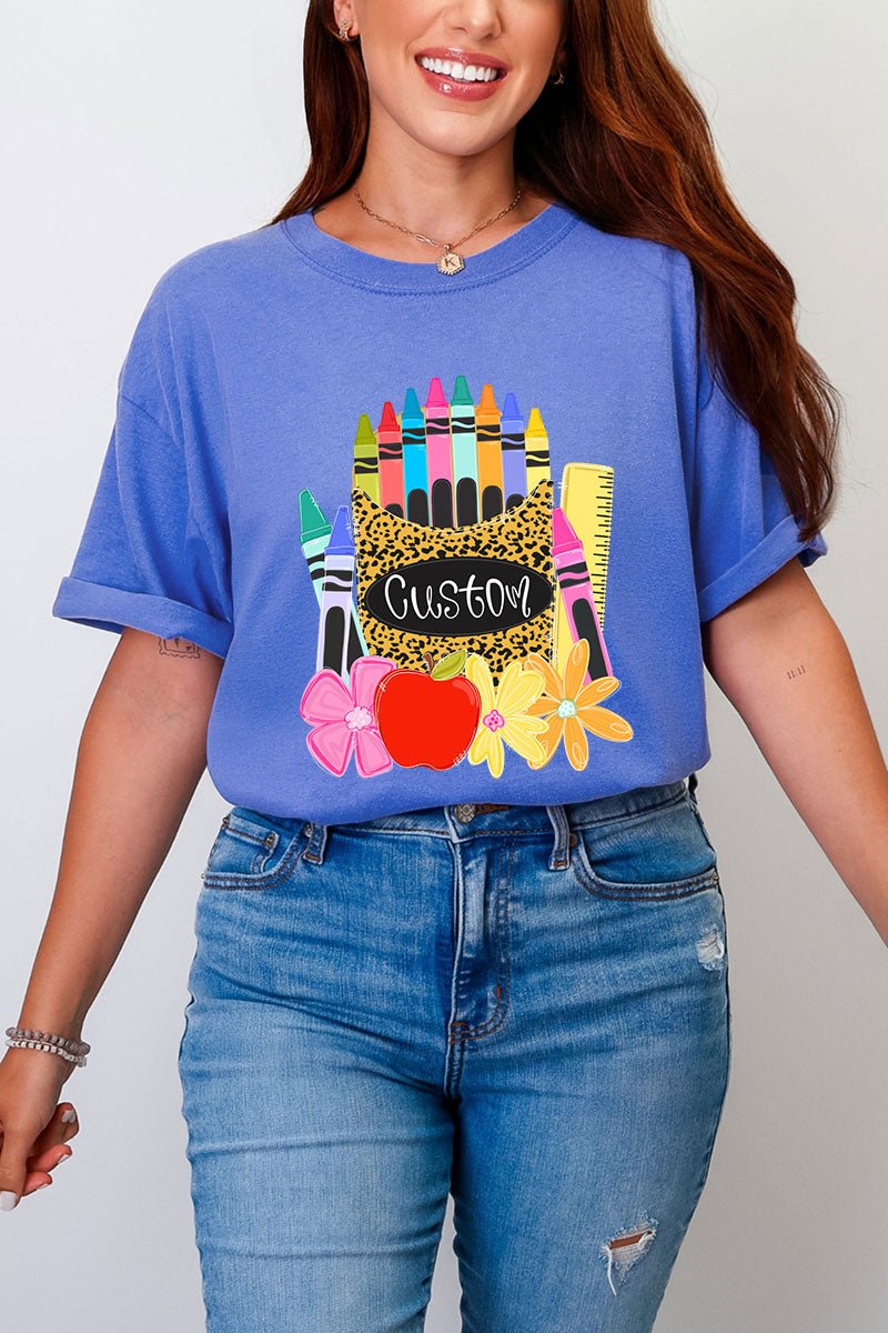 Personalized Teaching In Full Color Comfort Colors Adult Ring-Spun Cotton Tee *Enter Your Name - Wholesale Accessory Market