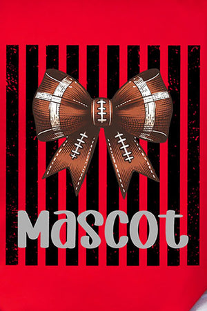 Personalized Black Varsity Bow Comfort Colors Adult Ring-Spun Cotton Tee *Enter Mascot Name - Wholesale Accessory Market