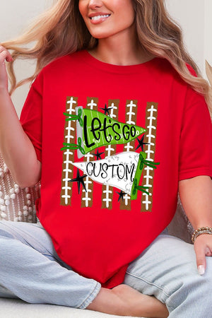 Personalized Touchdown Cheers Comfort Colors Adult Ring-Spun Cotton Tee *Enter Custom Text - Wholesale Accessory Market