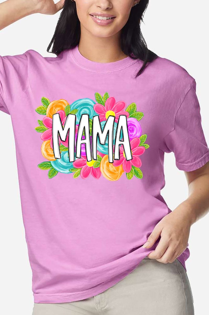 Personalized Mother's Day Bloom Comfort Colors Adult Ring - Spun Cotton Tee *Choose Your Name - Wholesale Accessory Market