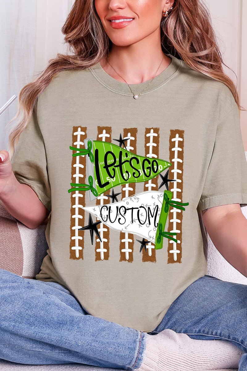 Personalized Touchdown Cheers Comfort Colors Adult Ring-Spun Cotton Tee *Enter Custom Text - Wholesale Accessory Market