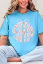 Garden Party Monogram Comfort Colors Adult Ring - Spun Cotton Tee - Wholesale Accessory Market