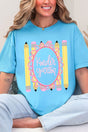 Pencil Perfect: Grade School Collection Comfort Colors Adult Ring-Spun Cotton Tee *Choose Your Grade - Wholesale Accessory Market