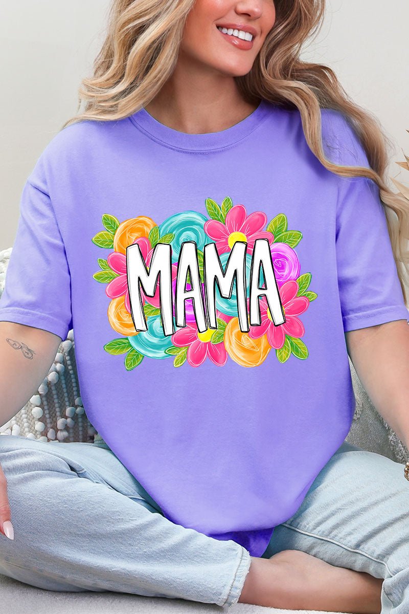 Personalized Mother's Day Bloom Comfort Colors Adult Ring - Spun Cotton Tee *Choose Your Name - Wholesale Accessory Market