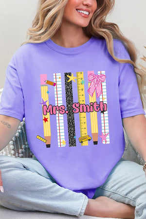 Personalized Teachers Rule Comfort Colors Adult Ring-Spun Cotton Tee - Wholesale Accessory Market