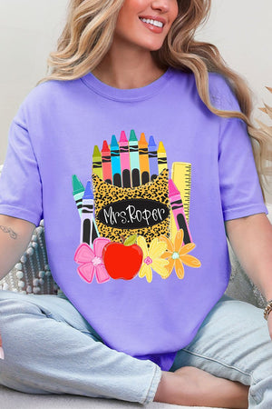 Personalized Teaching In Full Color Comfort Colors Adult Ring-Spun Cotton Tee *Enter Your Name - Wholesale Accessory Market