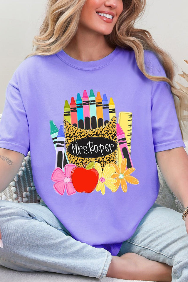 Personalized Teaching In Full Color Comfort Colors Adult Ring-Spun Cotton Tee *Enter Your Name - Wholesale Accessory Market