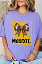Personalized Yellow Gold Varsity Bow Comfort Colors Adult Ring-Spun Cotton Tee *Enter Mascot Name - Wholesale Accessory Market