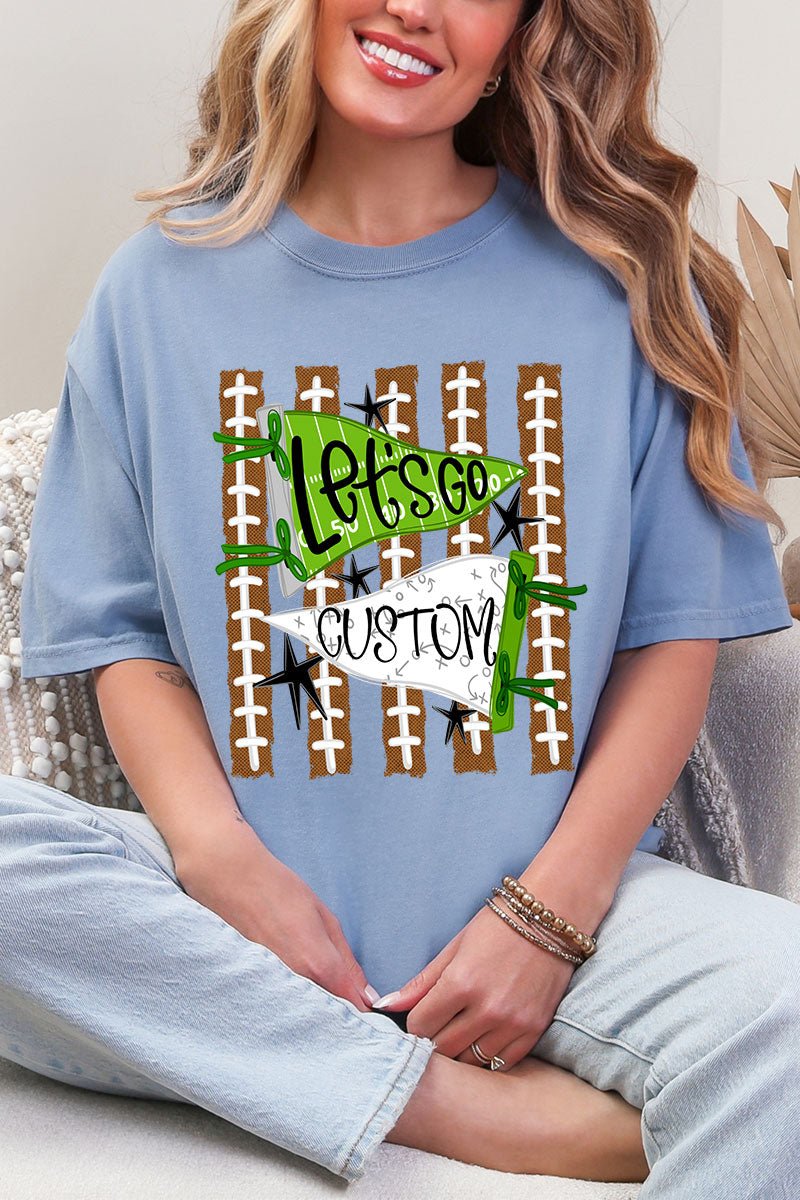 Personalized Touchdown Cheers Comfort Colors Adult Ring-Spun Cotton Tee *Enter Custom Text - Wholesale Accessory Market