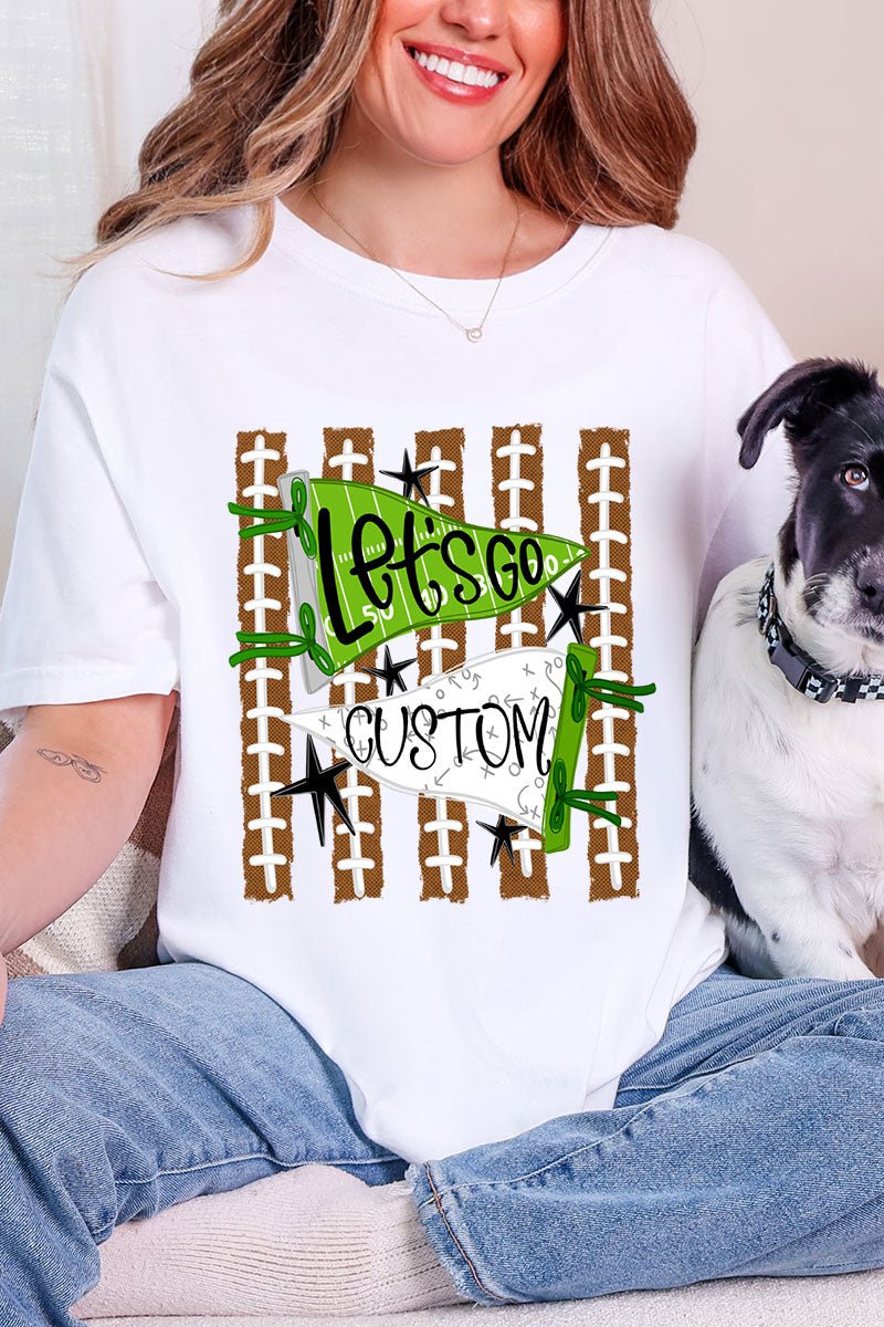 Personalized Touchdown Cheers Comfort Colors Adult Ring-Spun Cotton Tee *Enter Custom Text - Wholesale Accessory Market