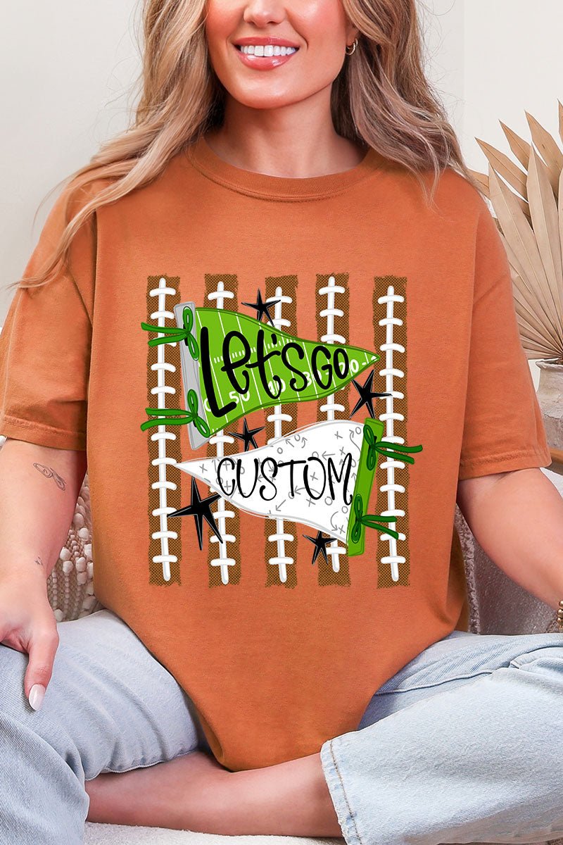 Personalized Touchdown Cheers Comfort Colors Adult Ring-Spun Cotton Tee *Enter Custom Text - Wholesale Accessory Market