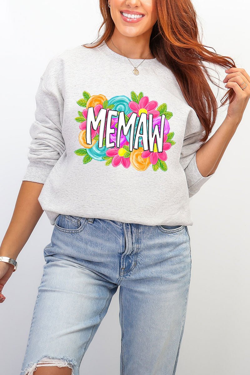 Personalized Mother's Day Bloom Heavy Blend Crew Sweatshirt *Choose Your Name - Wholesale Accessory Market