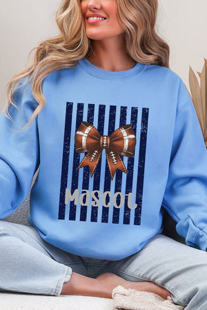Personalized Navy Varsity Bow Heavy Blend Crew Sweatshirt - Wholesale Accessory Market