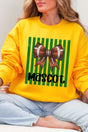 Personalized Green Varsity Bow Heavy Blend Crew Sweatshirt *Enter Mascot Name - Wholesale Accessory Market