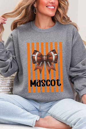Personalized Orange Varsity Bow Heavy Blend Crew Sweatshirt - Wholesale Accessory Market