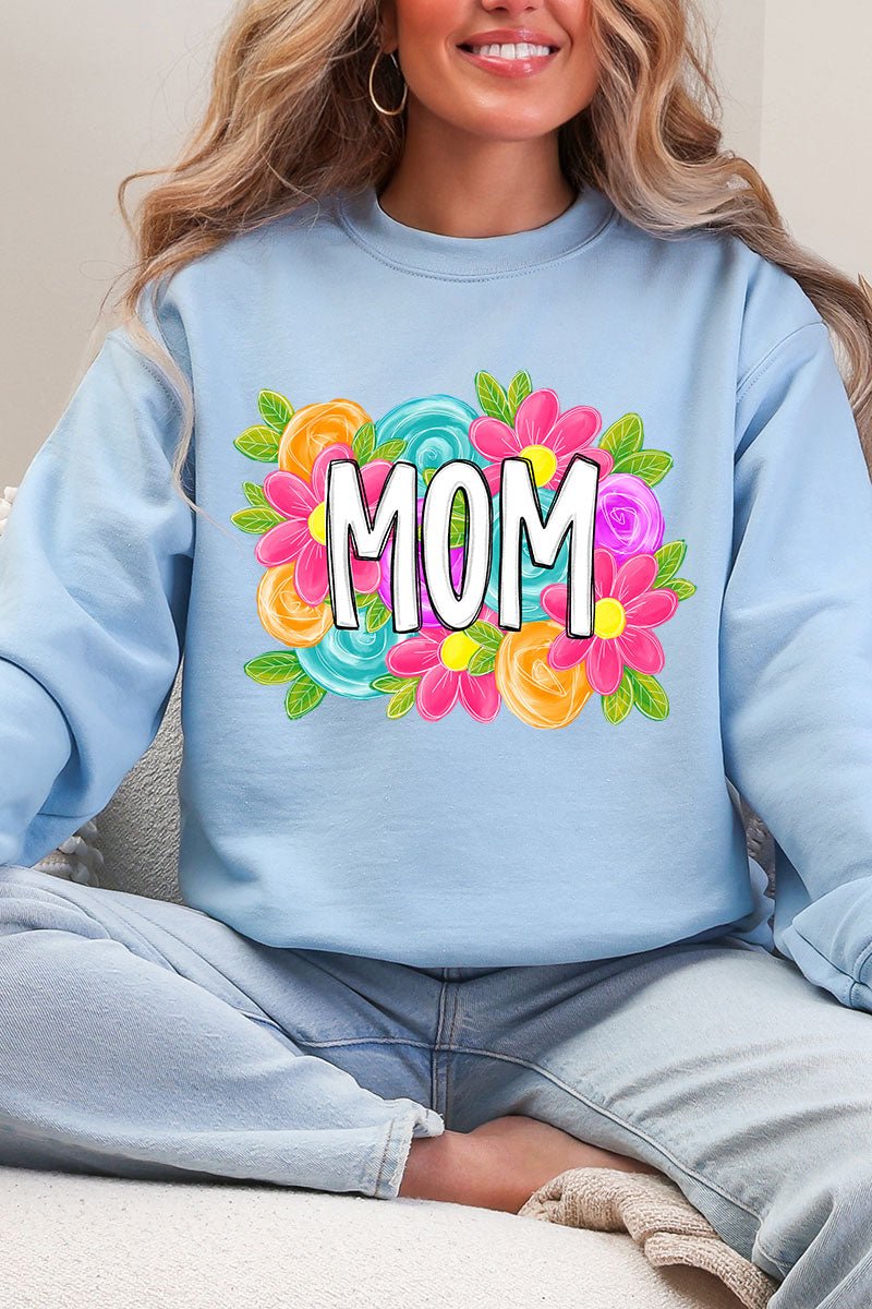 Personalized Mother's Day Bloom Heavy Blend Crew Sweatshirt *Choose Your Name - Wholesale Accessory Market