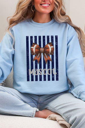 Personalized Navy Varsity Bow Heavy Blend Crew Sweatshirt - Wholesale Accessory Market