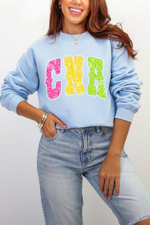 Personalized Neon Care Crew Heavy Blend Crew Sweatshirt *Choose Title - Wholesale Accessory Market