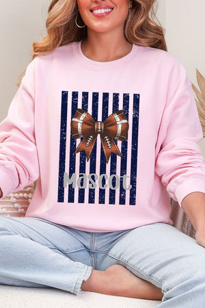 Personalized Navy Varsity Bow Heavy Blend Crew Sweatshirt - Wholesale Accessory Market