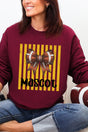 Personalized Yellow Gold Varsity Bow Heavy Blend Crew Sweatshirt *Enter Mascot Name - Wholesale Accessory Market