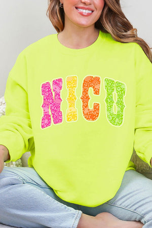 Personalized Neon Care Crew Heavy Blend Crew Sweatshirt *Choose Title - Wholesale Accessory Market
