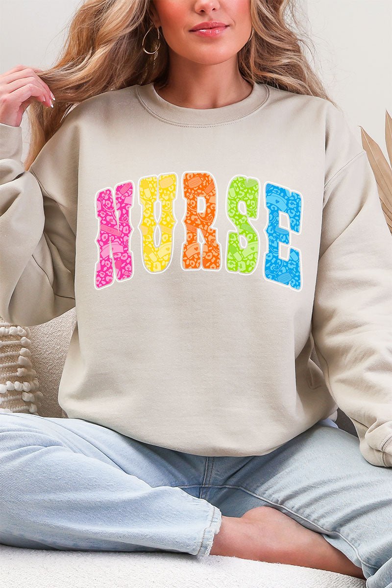 Personalized Neon Care Crew Heavy Blend Crew Sweatshirt *Choose Title - Wholesale Accessory Market