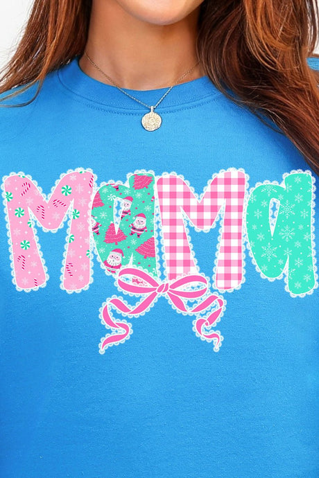Pink And Preppy Christmas Custom Name Heavy Blend Crew Sweatshirt *Personalize Your Name - Wholesale Accessory Market