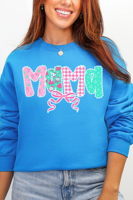 Pink And Preppy Christmas Custom Name Heavy Blend Crew Sweatshirt *Personalize Your Name - Wholesale Accessory Market