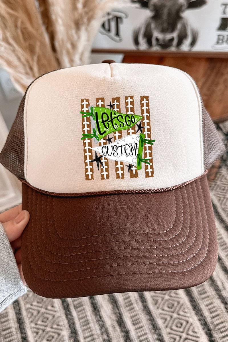 Personalized Touchdown Cheers Otto Foam Front Trucker Hat *Enter Custom Text - Wholesale Accessory Market