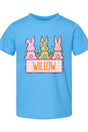 Toddler Personalized Brushstroke Bunny Fine Jersey Tee *Personalize Your Name - Wholesale Accessory Market