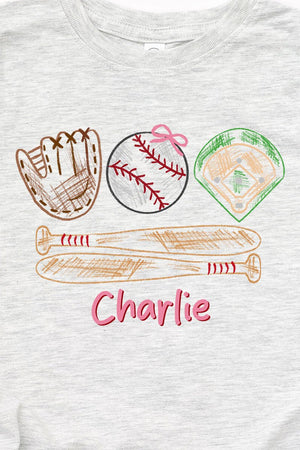 Toddler Personalized Grand Slam Kid Fine Jersey Tee *Personalize Your Name - Wholesale Accessory Market