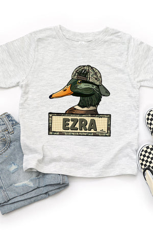 Toddler Personalized Little Mallard Fine Jersey Tee *Personalize Your Name - Wholesale Accessory Market
